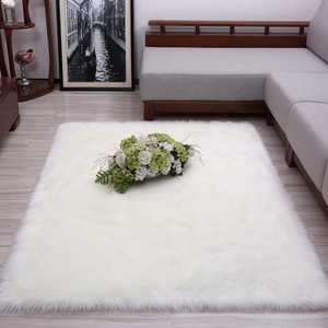 <span class=keywords><strong>Tapis</strong></span> en fausse fourrure blanche, accessoire, prix d'usine, service OEM, en peluche, pour l'entretien de la maison, offre spéciale - Product Image 1