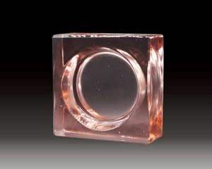 Bloco de vidro fohu, como construção de qualidade superior de 190mm * 80mm, bloco de vidro transparente com furo - Product Image 3