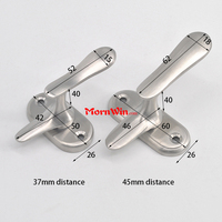 Modem Desain Stainless Steel Keamanan Jendela Baut Kait Pintu Jendela Pegangan Handle Lock dengan Harga Pabrik