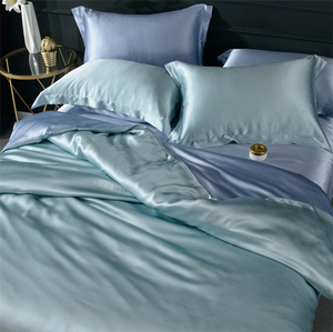 Fashion Luxury Silk <strong>Satin</strong> Bedding Pure Mulberry Silk <strong>Duvet</strong> Cover <strong>Set</strong> 5 Star Hotel Bed Sheet <strong>Set</strong> - Product Image 4
