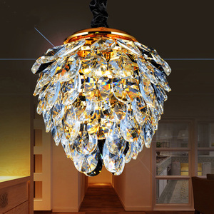 Luminaires commerciaux <span class=keywords><strong>LED</strong></span> pomme de pin forme lustre cristaux pendentif lumière - Product Image 5