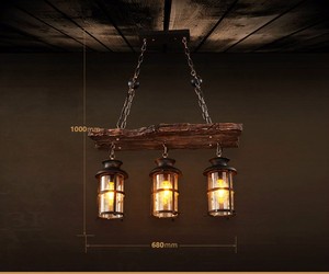 Lampada a sospensione per interni con nuovo Design originale e Design retrò <span class=keywords><strong>lampadario</strong></span> in <span class=keywords><strong>legno</strong></span> <span class=keywords><strong>naturale</strong></span> e luce - Product Image 4