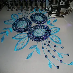 Çok kafa sequins nakış makinesi