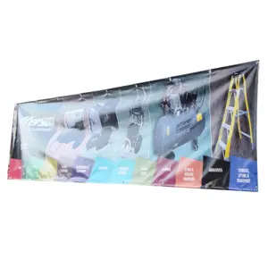 Impresión de tela térmica personalizada, banner colgante de pvc, carteles verticales flexibles, venta al por mayor