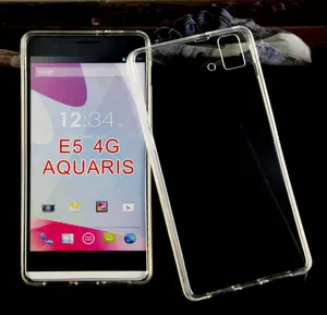 뜨거운 판매 투명 클리어 소프트 TPU 케이스 크리스탈 슬림 휴대 전화 커버 BQ Aquaris M5 Aquaris E5 4 그램