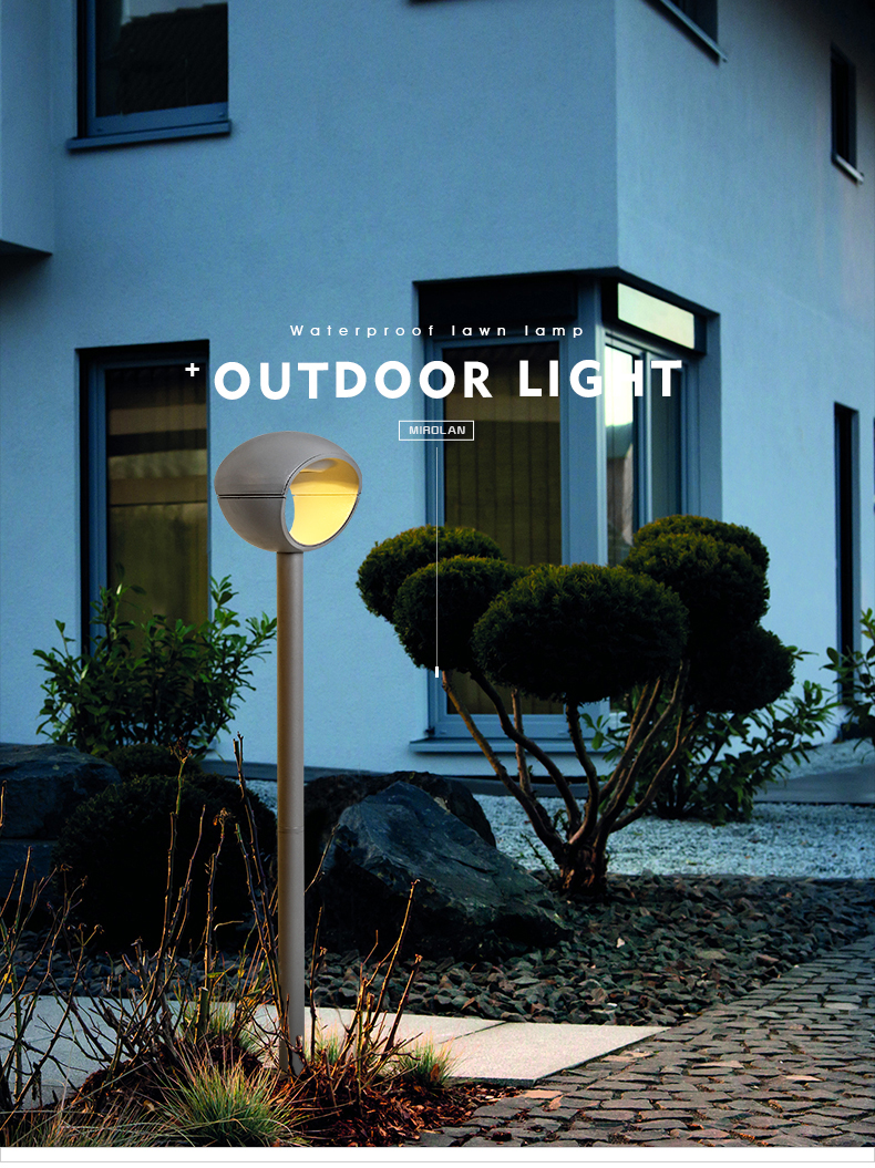 Outdoor waterproof column lamp villa garden lamp