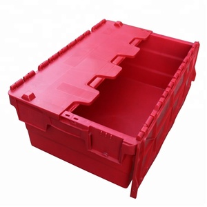 QS 60L 100% <span class=keywords><strong>Virgin</strong></span> Pp Tổ Ngăn Xếp Lưu Trữ Container Nhựa Tote Hộp Di Chuyển Thùng Cho Vận Chuyển Với Nắp Vận Chuyển Hậu Cần - Product Image 4