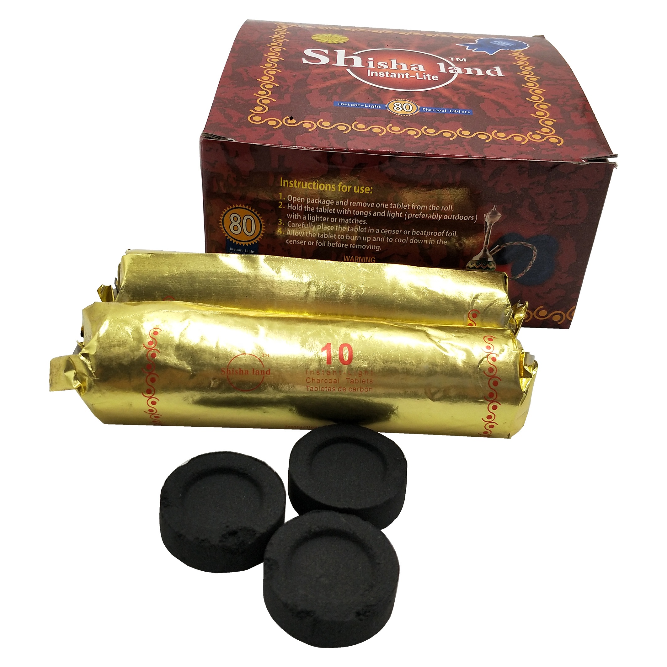 HQRH3880 HongQiang Pure fruit three wood swift light shisha hookah charcoal