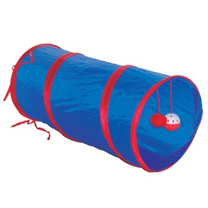 نفق قطط قابل للطي بالجملة، متين للاستخدام الخارجي، سهل التنظيف، باللون الأزرق - Product Image 1