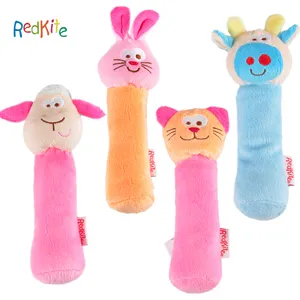 Kids bé mềm toy plush tay rattle động vật phim hoạt hình chuông búp bê squeaker gậy đồ chơi từ trung quốc cho trẻ sơ sinh