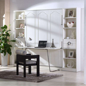 Lits muraux pliants faciles à assembler, <span class=keywords><strong>lit</strong></span> mural moderne Murphy <span class=keywords><strong>avec</strong></span> vérin à gaz et mécanisme de <span class=keywords><strong>bureau</strong></span> - Product Image 3