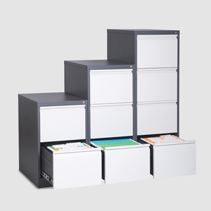 <span class=keywords><strong>Rangement</strong></span> 2 couleurs bon marché utilisé pour le bureau Mobilier de bureau en acier à abattre Classeur vertical à 4 tiroirs - Product Image 3
