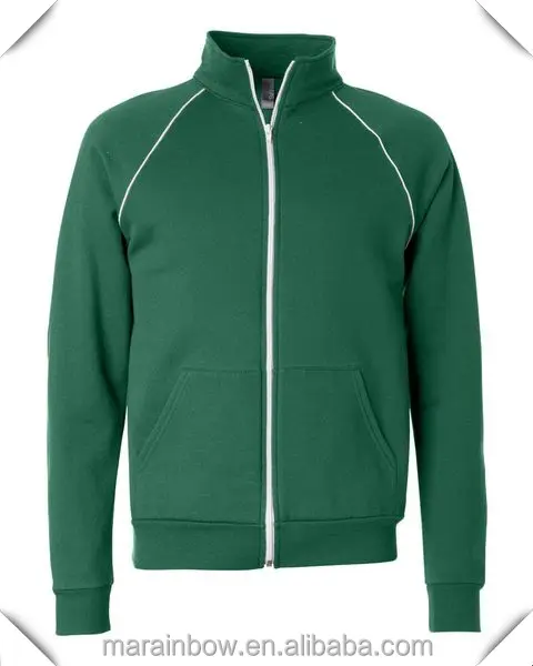 Moda zip up con cappuccio con Piping,full-Zip In Pile protezione del Cadetto Colletto della Giacca con Tubazioni