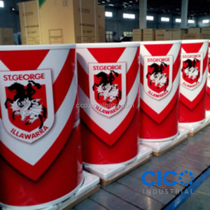 Máy làm mát đồ uống Thùng tròn 50L cico có bánh xe-Tủ lạnh trưng bày quảng cáo cho siêu thị, sự kiện và sử dụng ngoài trời - Product Image 2