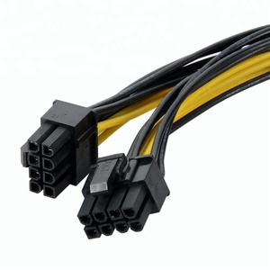 20CM PC güç kaynağı GPU Pcie 8 Pin çift çift 8 Pin (6 + 2) Splitter kablo - Product Image 3