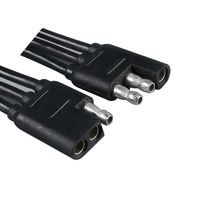 Feu Arrière LED 90 Degrés PL-3 3 Broches Feux Arrière Ronds Ovale Feux Arrière Connecteur pour Remorques RV Camions Tourner Arrêter