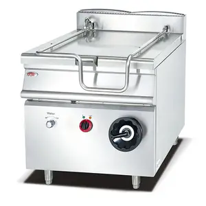 Phương tây Thiết Bị Nhà Bếp Thép Không Gỉ Thương Mại Nhà Bếp 80L Điện Nghiêng Braising Pan