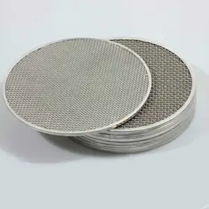 Pacotes de filtro de extrusor de plástico/em aço inoxidável, malha de filtro/discos de tela de filtro
