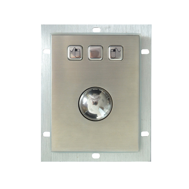 Industrial metal keyboard usb optical trackball