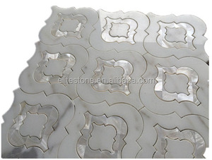 装饰浴室室内waterjet金色玻璃马赛克瓷砖 - Product Image 4