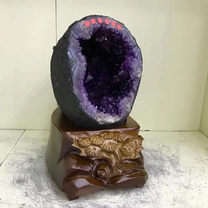 Toptan doğal brezilya ametist geode ametist küme mağara - Product Image 2