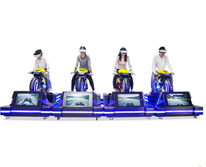 Realidad Virtual de realidad Virtual 9D VR de carreras multijugador Parque de Atracciones jugar asiento simulador de carreras - Product Image 1