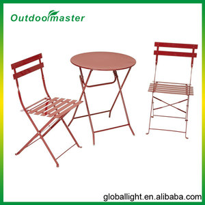 3-Piece Folding Cheap <strong>Bistro</strong> Set Lemon Green - Product Image 3