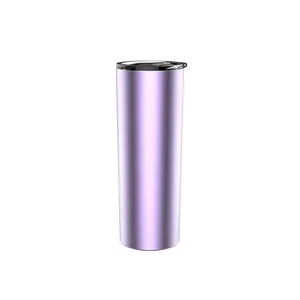 20Oz Gepersonaliseerde Skinny Vacuüm Geïsoleerde Poeder Coating Of Laser Logo Rvs Dubbelwandige Tumbler