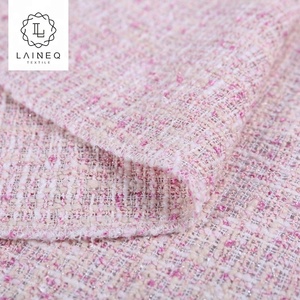 Tissus pour robes en tweed de coton chenille rose super doux de l'usine Tweed, <span class=keywords><strong>France</strong></span> - Product Image 4