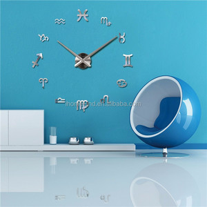 Acrylic Gương DIY Đồng Hồ Lớn 3D Dán Tường Đồng Hồ Living Rom Trang Trí - Product Image 2