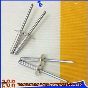 ZGR Hardware 5050 Open End Countersunk Head 4.0*14mm Aluminum Blind <strong>Rivet</strong> With High Quality Best Price Made In China - Product Image 3