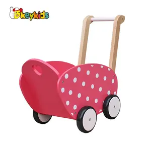 Top Verkoop Baby Push Langs Houten Poppen Kinderwagen Voor Groothandel W16e086