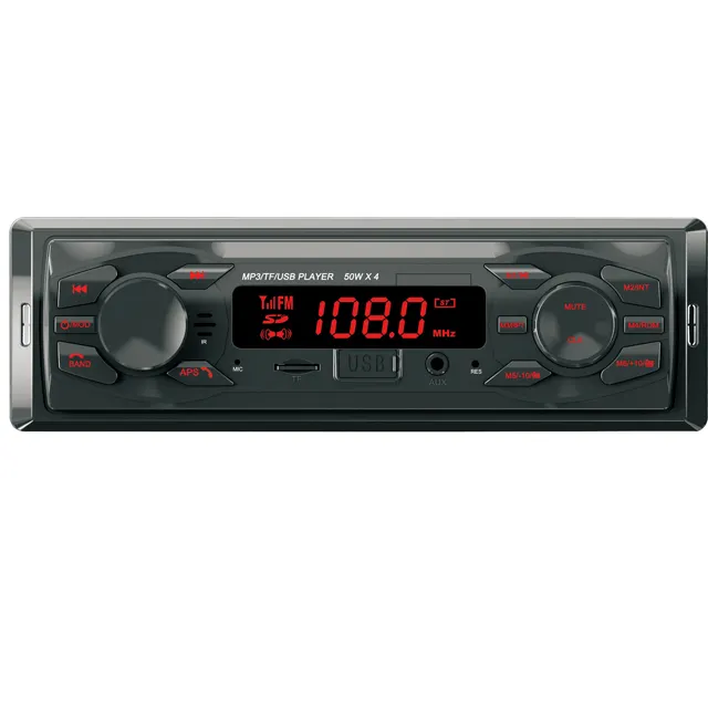 SATE-No MOQ Kleine Bestellung annehmen Marke bestückt Car Audio Stereo In Dash 12V 1 DIN FM Radio Auto MP3-Player AU338B