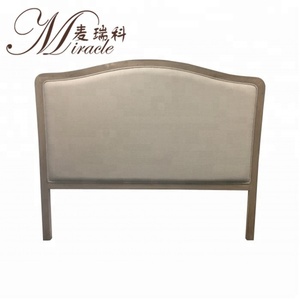 สไตล์ฝรั่งเศสประเทศโอ๊คไม้กรอบธรรมชาติผ้าลินิน Cameback หัวเตียง - Product Image 1