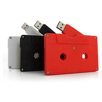 Retro Old Times personalizado Cassette cinta Usb Flash Drive publicidad Cassette Usb Stick 4GB 8GB 16GB 32GB con pegatina personalizada