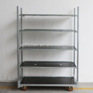 Carrello Olandese per Piante, Carrello Danese a Quattro Ruote, Carrello in Legno per Attrezzi e Trasporto - Product Image 3