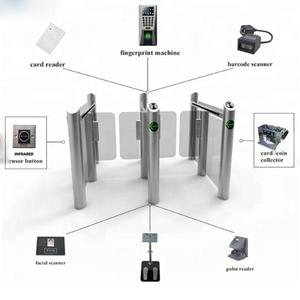 Rfid kiểm soát truy cập hệ thống 304 thép không gỉ Swing rào cản turnstile cổng cho ga tàu điện ngầm lối vào <span class=keywords><strong>Flap</strong></span> rào cản - Product Image 2