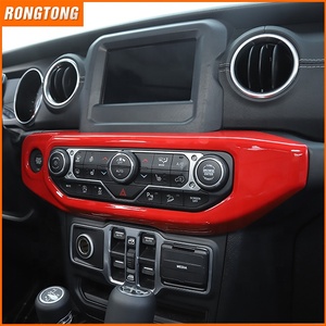 Couvercle de panneau multimédia pour Jeep <span class=keywords><strong>Wrangler</strong></span> JL18 +, garniture de protection pour interrupteur de climatisation <span class=keywords><strong>centrale</strong></span> - Product Image 1