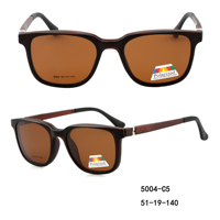 Lunettes de soleil magnétiques à clipser Light Tr90 Ultem, lunettes de soleil polarisées à clipser magnétiques pour hommes et femmes