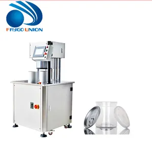 Manual home can cup filler and side sealer machine