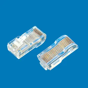 Produsen XL-703 untuk menyediakan koneksi dupleks konektor lurus RJ45 konverter frekuensi 26mm colokan Modular adaptor listrik