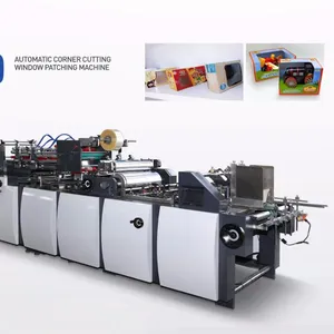GK-1080T Volledig Automatische Venster Patchen Lijmen Machine Machine Plakken Innerlijke Papier Karton En Fronsen