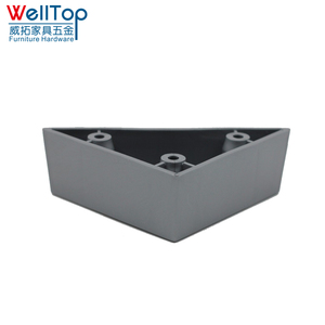 Patas triangulares de <span class=keywords><strong>pl</strong></span>ástico para sofá, pies de ajuste para muebles - Product Image 1
