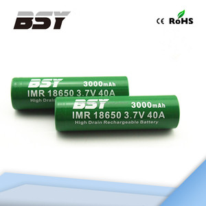 Bsy 3000 mah imr 18650 3000 mah 3.7 v 40a alta drenaje batería recargable para ipv batería mod - Product Image 1