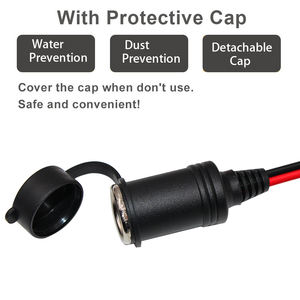 Auto Dc 12V Automatische Kabel Voedingskabel Splitter Oplader Sigarettenaansteker Stekker Naar 2Xfemale Socket <span class=keywords><strong>2</strong></span>-weg Poorten - Product Image 4