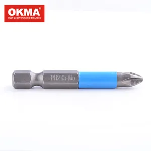 OKMA 6.35mm hex shank 50mm PH2 güç bit phillips tornavida bit renk boru