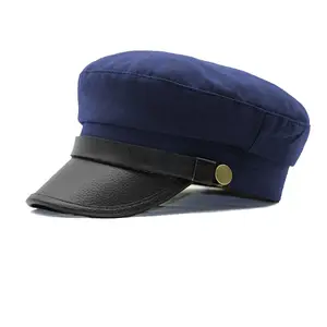 Custom Navy Blue Sailor Captain Hat Cappello Capitano