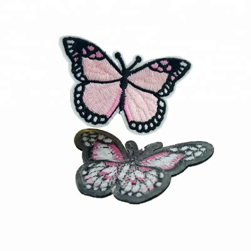 나비 자수 배지, 의류에 대 한 자 수 나비 패치에 철에 사용자 지정 로고 바느질