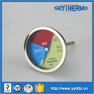 औद्योगिक पाइप उच्च तापमान ओवन bimetal थर्मामीटर तापमान गेज - Product Image 6