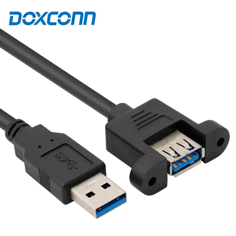 Factory Kabel Ekstensi USB Pria Ke Wanita, Kabel Ekstensi Hardisk Eksternal Transfer Data Usb 3.0 dengan Sekrup M3
